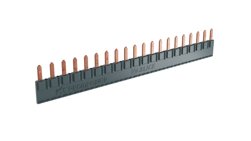 Перемычка для реле PG2RV, двадцать полюсов, черная, ток 36А