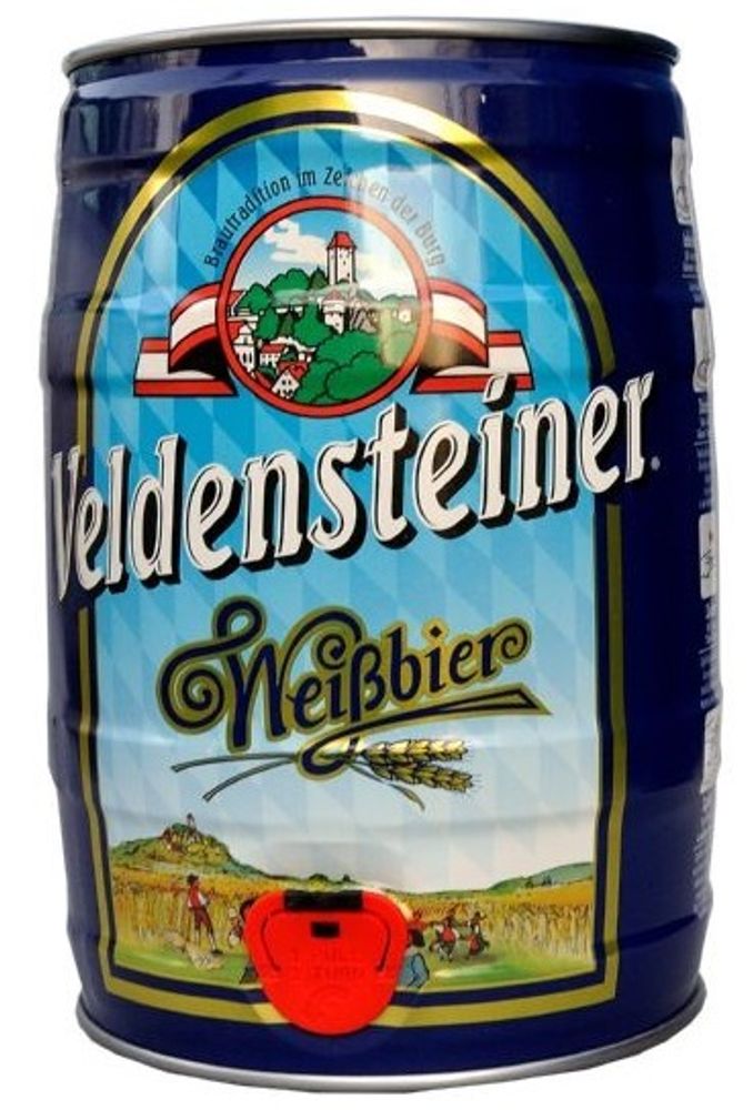 Бочонок пива Фельденштайнер Вайсбир / Veldensteiner Weissbier 5л