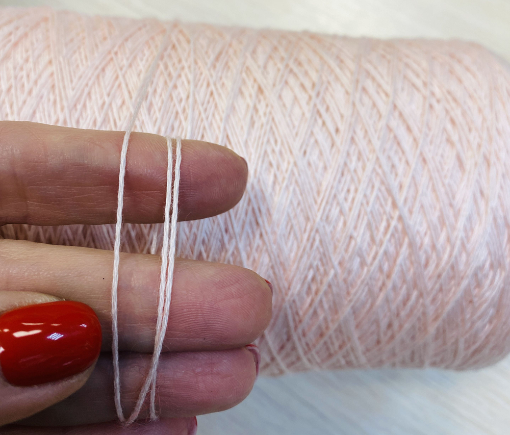 Пряжа на бобине 330 г (Италия) 100% мерсеризованный хлопок Шик 100г-600м