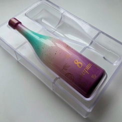 1095 | Форма для шоколадных изделий "Бутылочка шампанского" (275*175 мм)