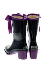 Сапоги BoomBoots  Black&Violet Short (с утеплителем)