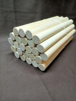 Шкант (нагель) 25х300 мм. 25 шт. березовый, сухой.