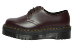 Dr.Dr. Martens Martens 1461 series leather round toe lace-up platform shoes for men and women the same wine red