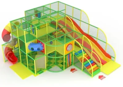 Детский игровой лабиринт «Активити 3 горки» (8,3*9,65*4.1 м)