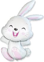 Шар (10''/25 см) Мини-фигура, Милый зайка, 1 шт.