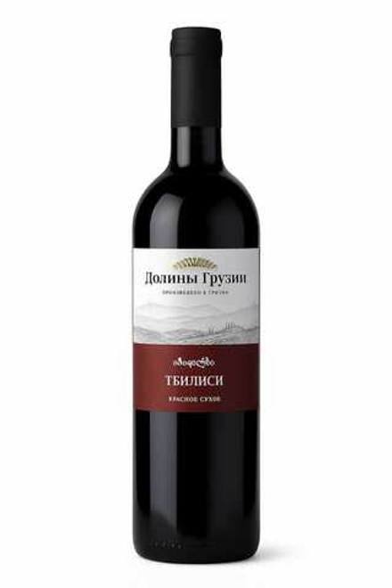 Вино Долина Грузии Тбилиси красное сухое 0.75 л