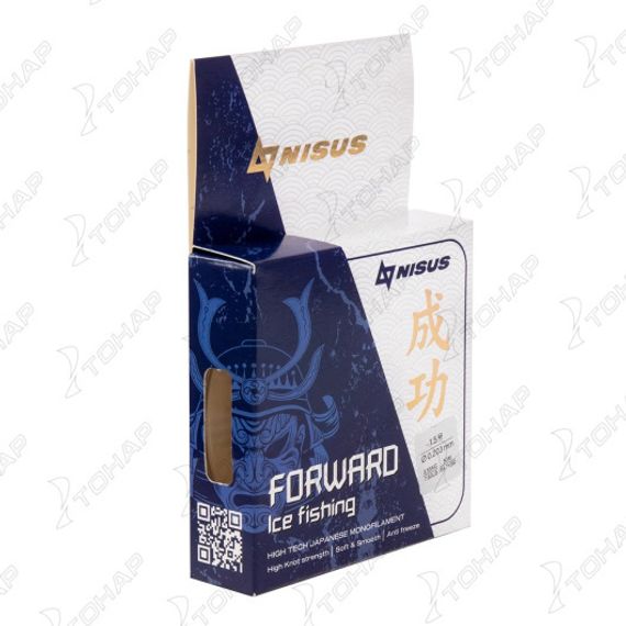 Леска FORWARD ICE FISHING 0,203mm/50m Nylon Transparent (N-FIF-0.203-50) Nisus