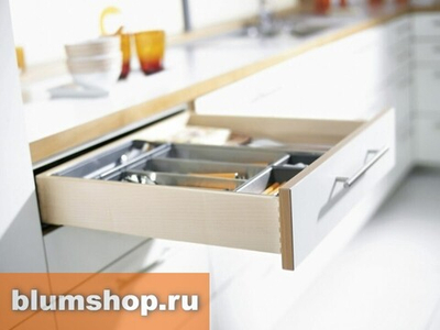 Комплект направляющих TANDEM с BLUMOTION ПОЛНОГО выдвижения, 30 кг, с замками (17-19мм)