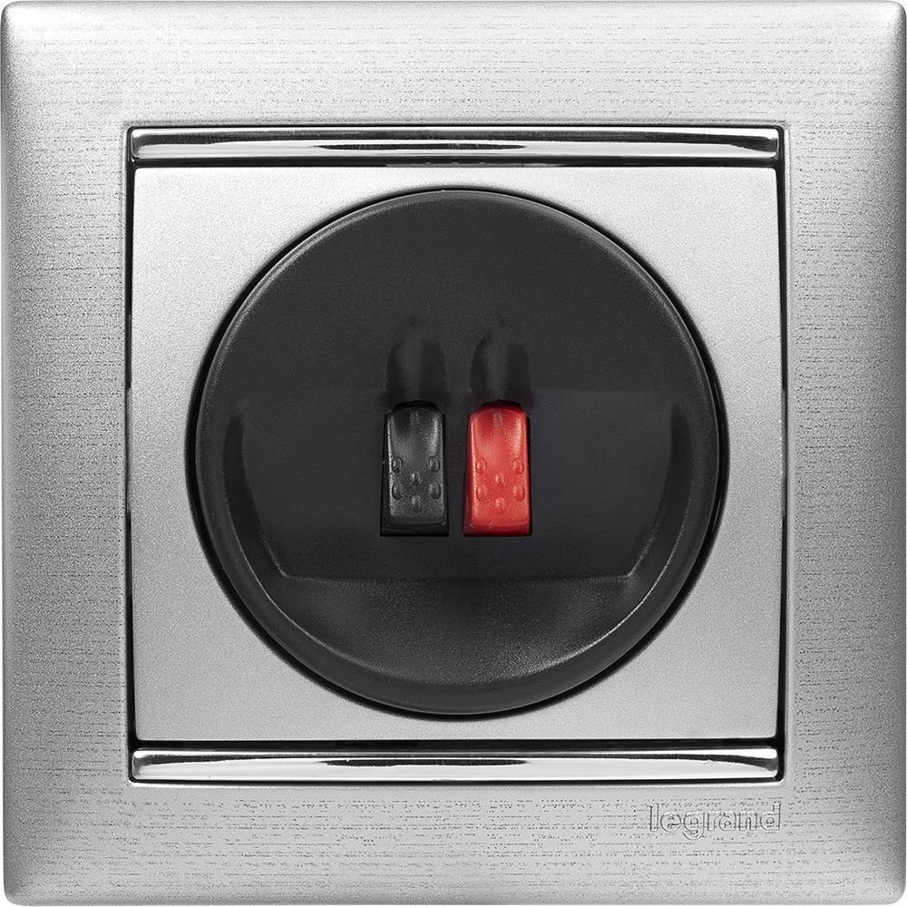 Розетка для акустической системы алюминий Valena Classic LEGRAND