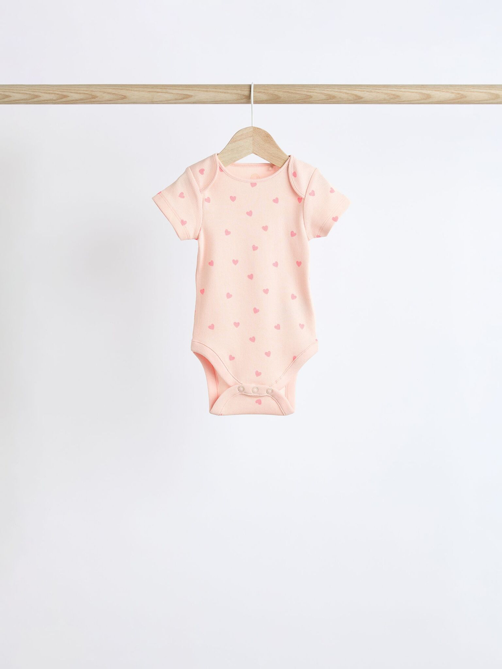 Боди с коротким рукавом для малышей Next Q53-863, 5 шт., Бежевый, Розовый