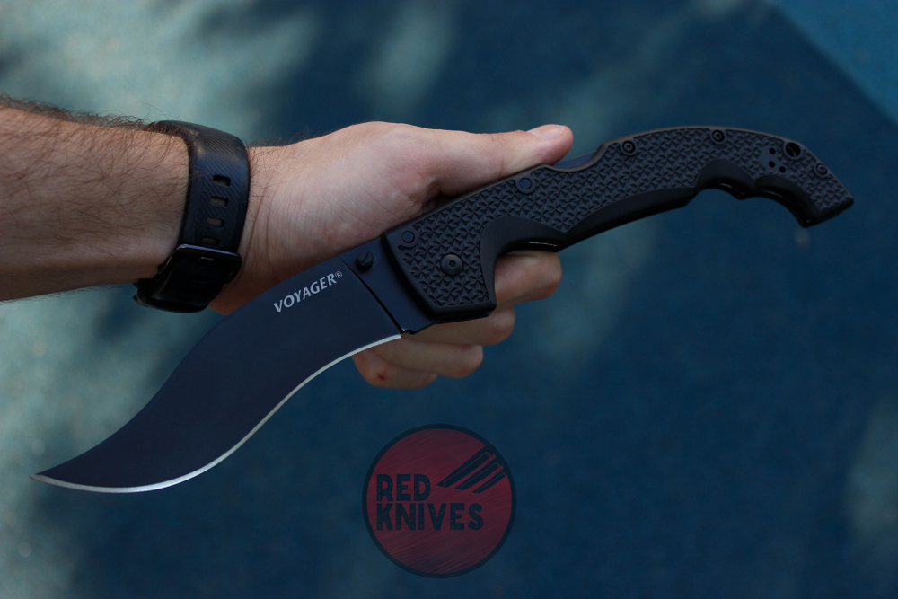 Нож Cold Steel Voyager XL Vanquero Black 29AXV-BK