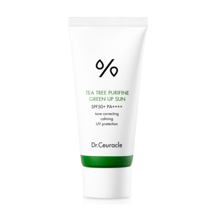 Крем солнцезащитный Dr.Ceuracle Tea Tree Purifine Green Up Sun SPF 50+ PA++++, 50 мл