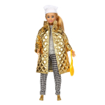 Кукла 29 см София plus size , руки и ноги сгиб, ЗИМА, акс. (Карапуз)