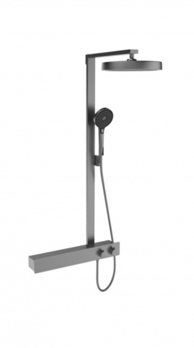 25009-G Душевая система с термостатом  (ГРАФИТ) ViEiR (3/1шт)