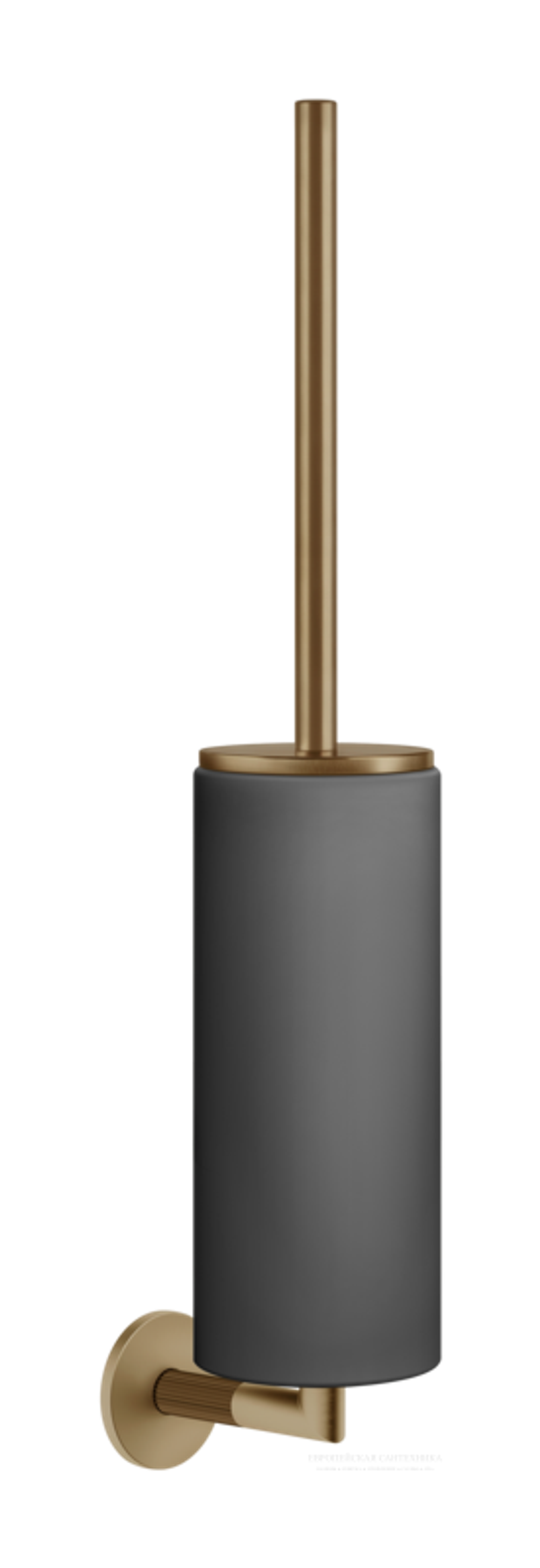Ёршик Gessi Ingranaggio, настенный, цвет Black/Warm Bronze Brushed PVD