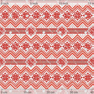 славянский красно-белый орнамент, узор by E.KK8 750 DPI