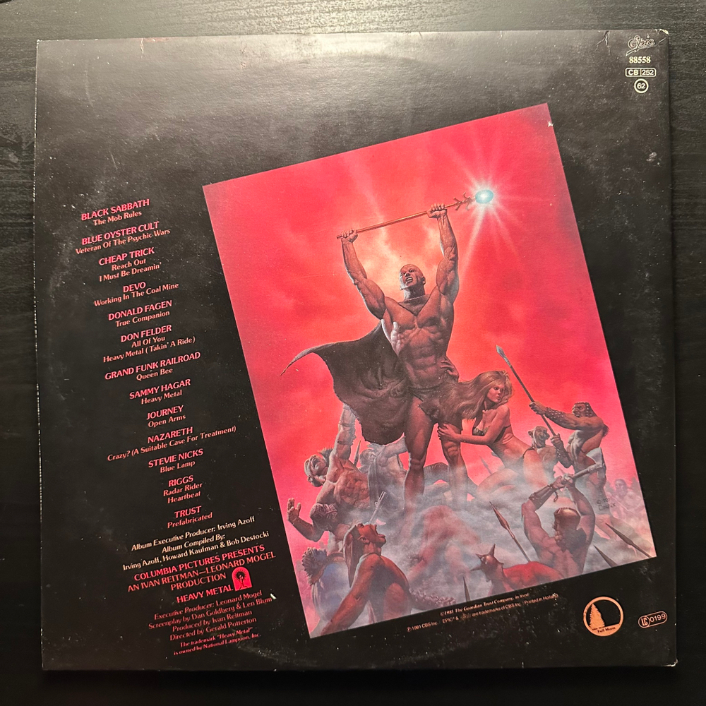 Heavy Metal - Music From The Motion Picture 2LP (Голландия 1981г.)