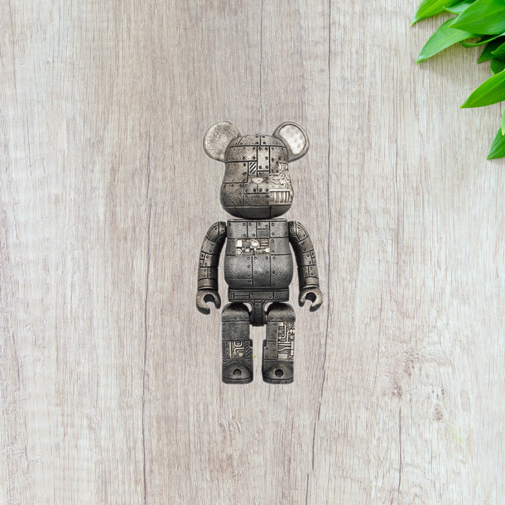Дизайнерские игрушки BE@RBRICK 400% 28cm, STEAMPUNK-COAL-BLACK-400％
