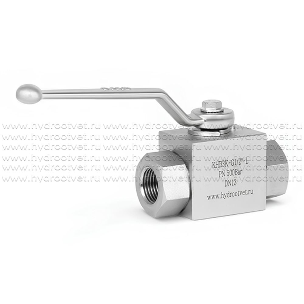 KHB3K-G1/2-L-1111-01-1 - Шаровой кран 3/2 на высокое давление, резьба G1/2"