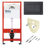 Инсталляция TECE TECEbase для подвесного унитаза с клавишей черный матовый K440407