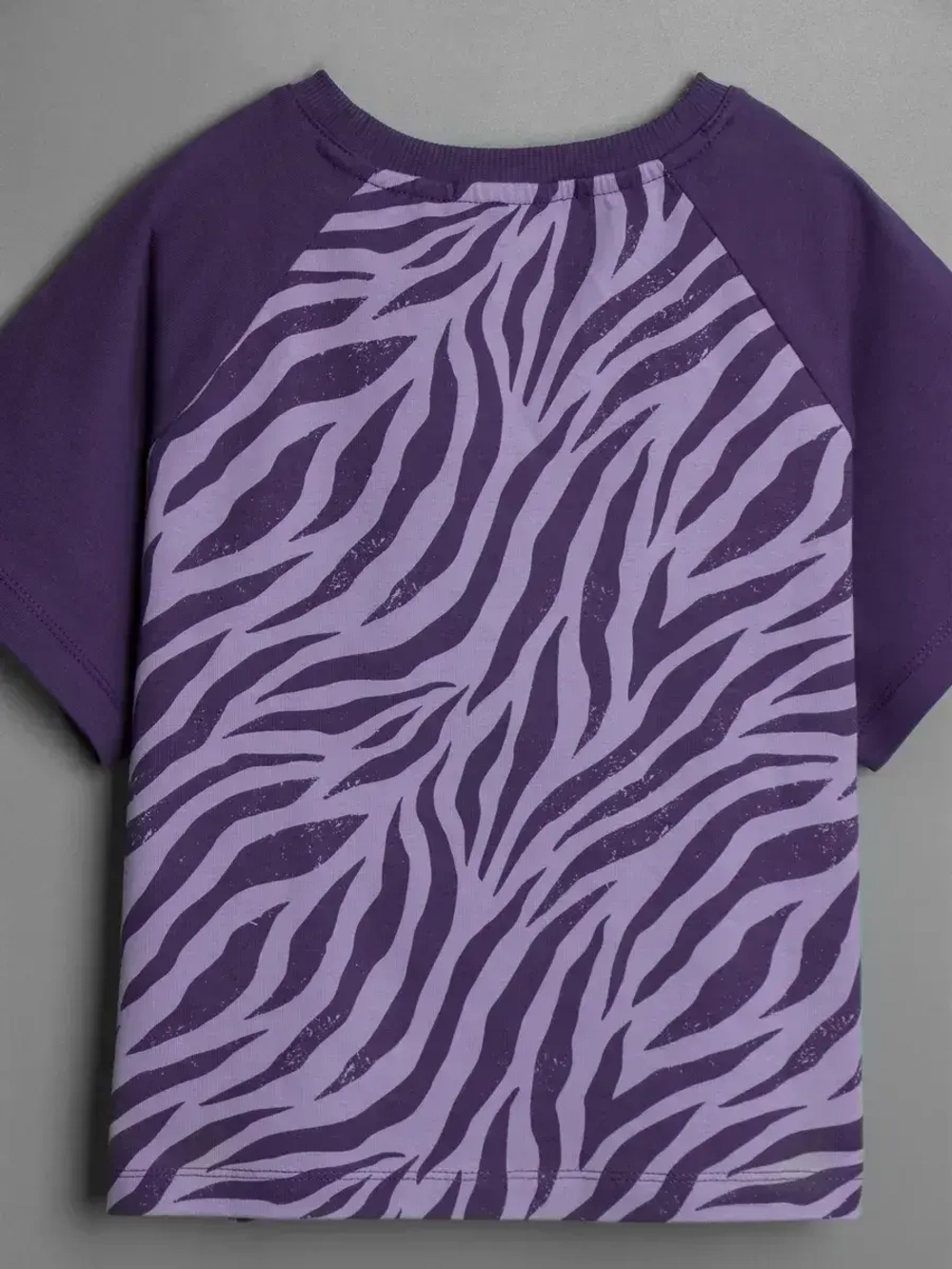 Хлопковая детская футболка с принтом зебры