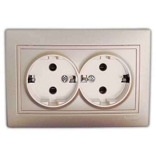 MIRA 701 3030 127 Розетка 10А сдв жемч/бел вст.с/у