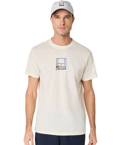 Теннисная футболка Asics Court Core Graphic - cream