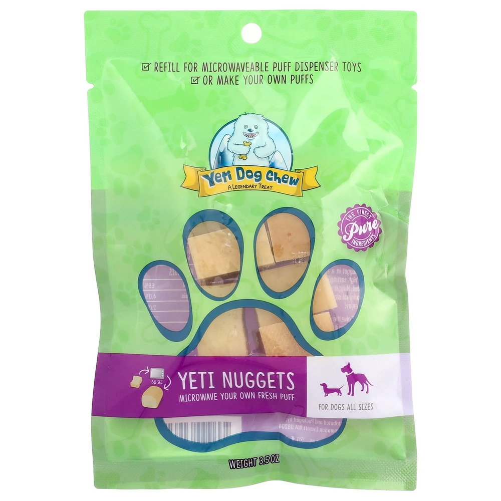 Yeti Dog Chew, Yeti Nuggets, сменная добавка для собак всех размеров, 90 г (3,5 унции)