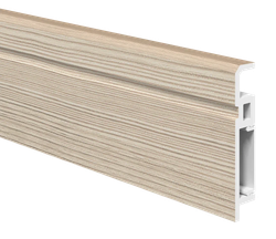 Напольный плинтус ПВХ Foresta Aviv Лиственница крем FA 015 2000х70х13 мм