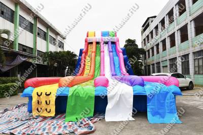 Надувная водная горка «Стремительные спуски», 24*6*8 м