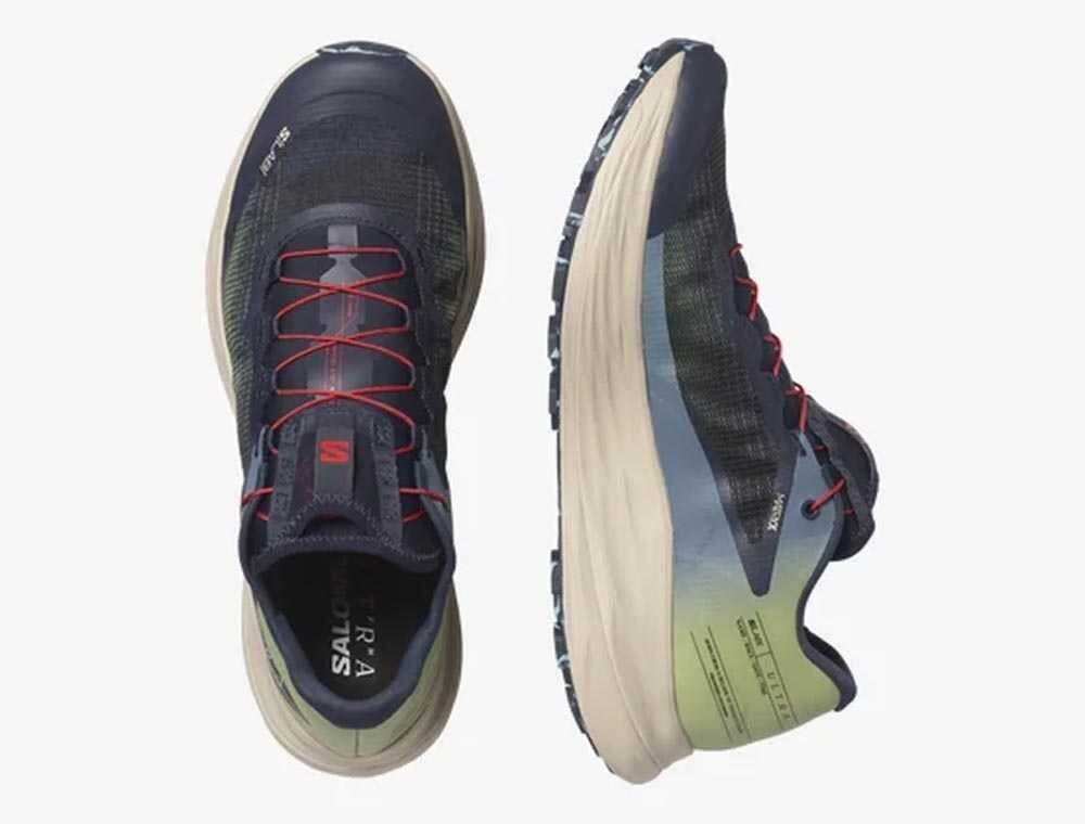 Кроссовки для бега мужские Salomon S/LAB Ultra U Сине-Лайм