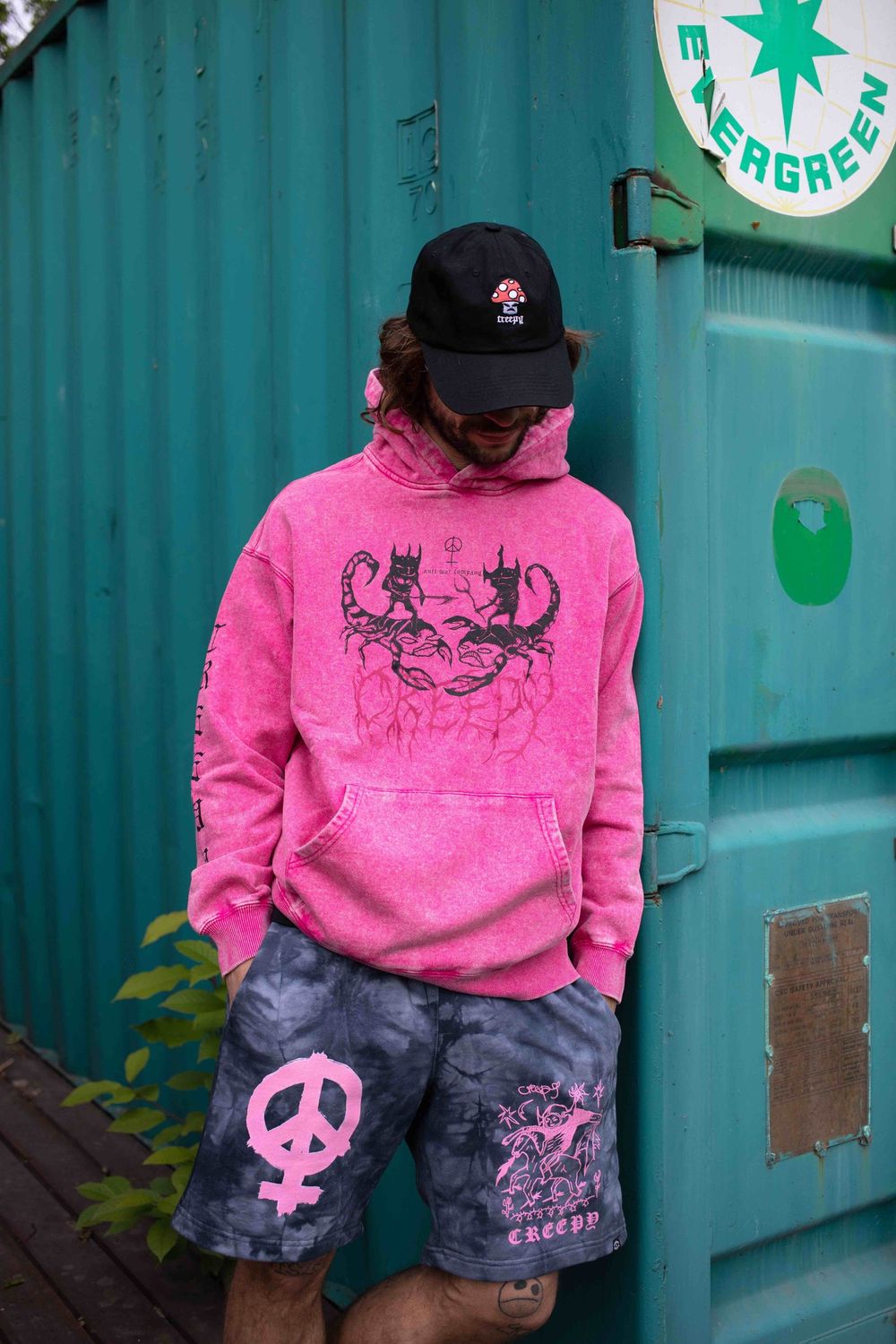 Худи Creepy Clothing Скорпионсы Розовый