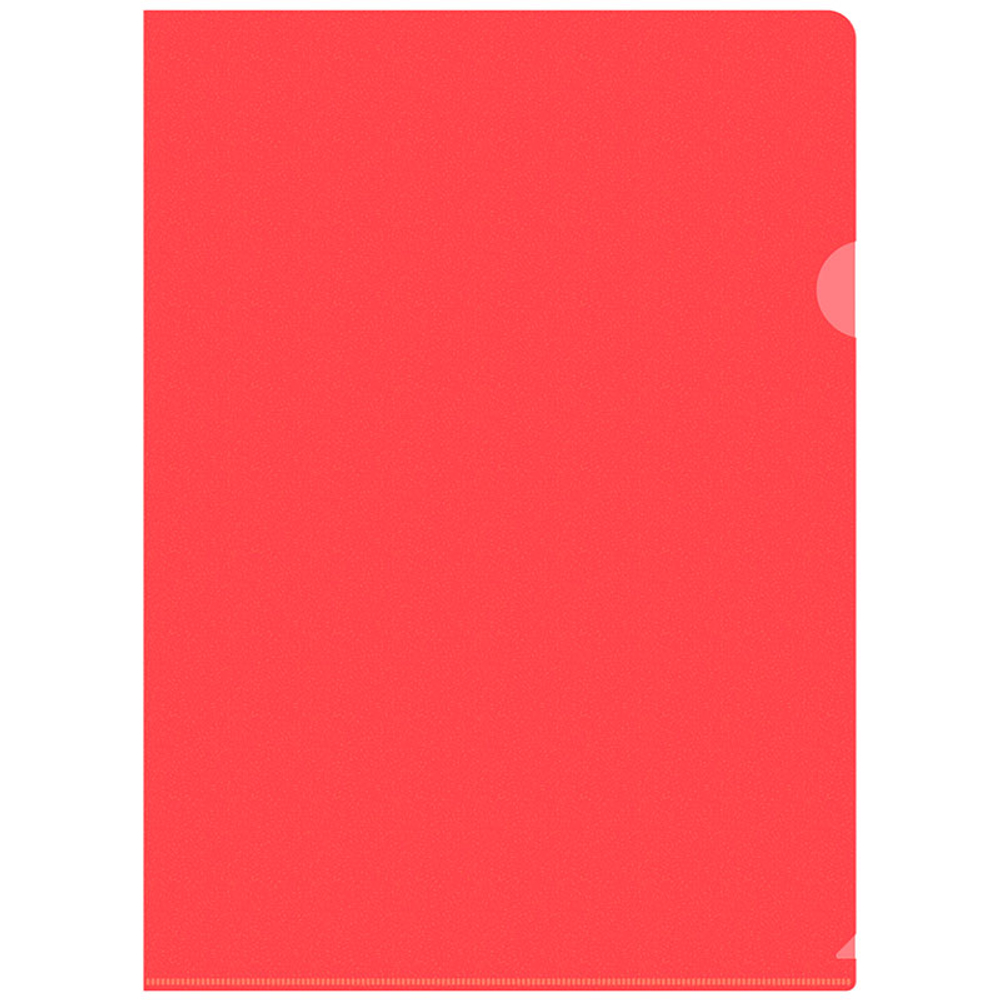 Папка-уголок Silwerhof, А4, 120 мкм, красная