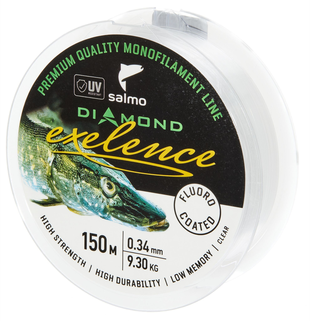 Леска монофильная Salmo Diamond EXELENCE FLUORO COATED Clear 150/034