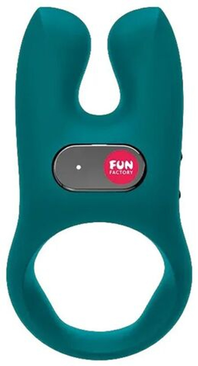 Бирюзовое эрекционное кольцо с ушками Nos (Цвет: бирюзовый)