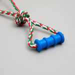 Игрушка канатная с жевательными элементами "Шар с 1 ручкой", до 36 см