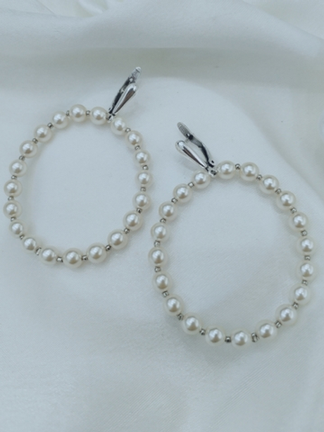 "Змейка бол." серьги в серебряном покрытии из коллекции "Фаворитка" от Jenavi с английским замком