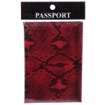 Обложка на паспорт «Классика», цвет красный, 9,5*14см