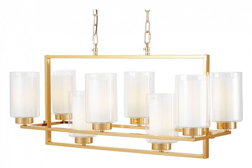 Подвесная люстра LUMINA DECO Lino LDP 1239-8 F.GD