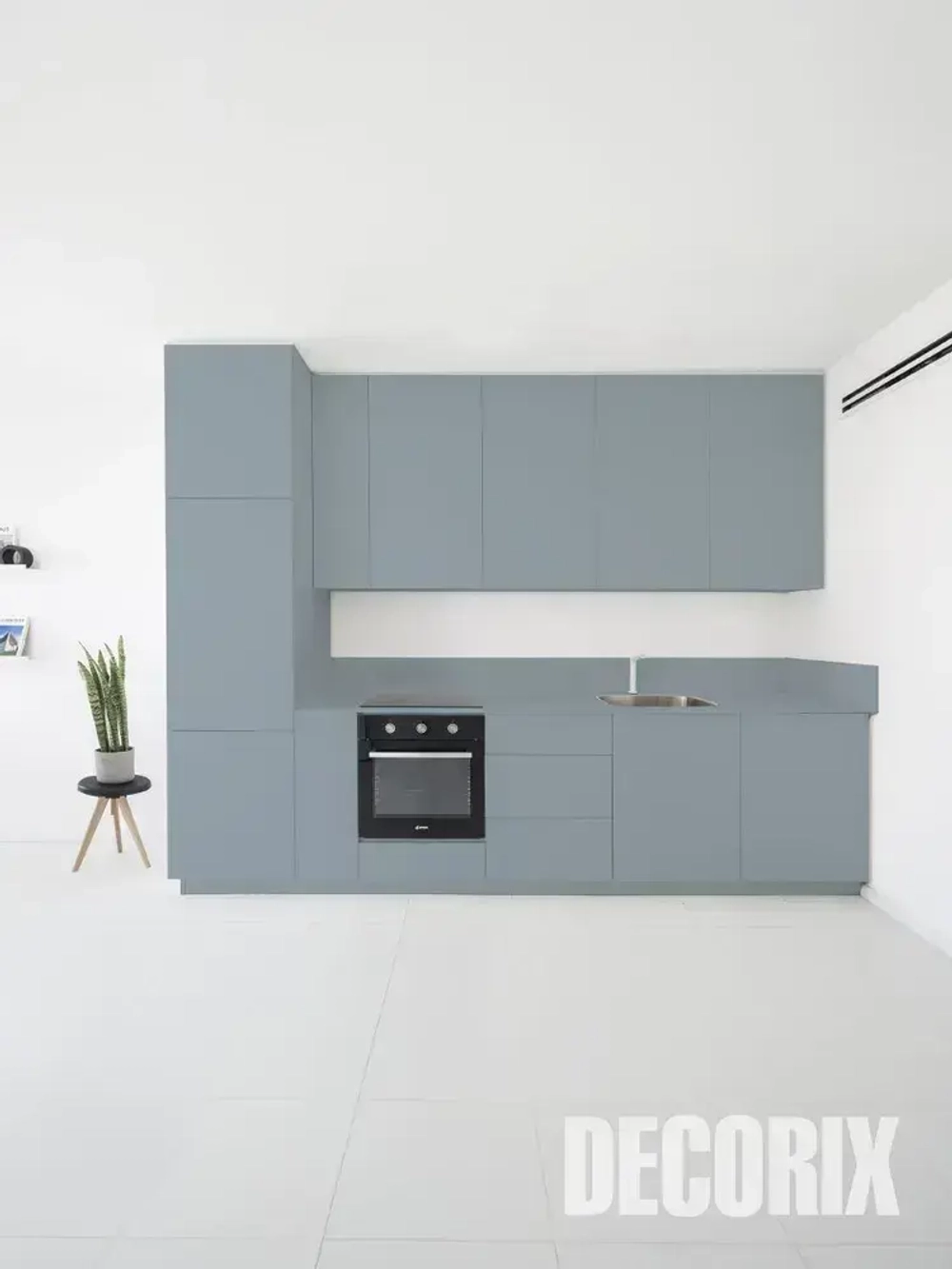 Краска серая в баллончике матовая акриловая DECORIX - эмаль аэрозольная для любых поверхностей 520 мл