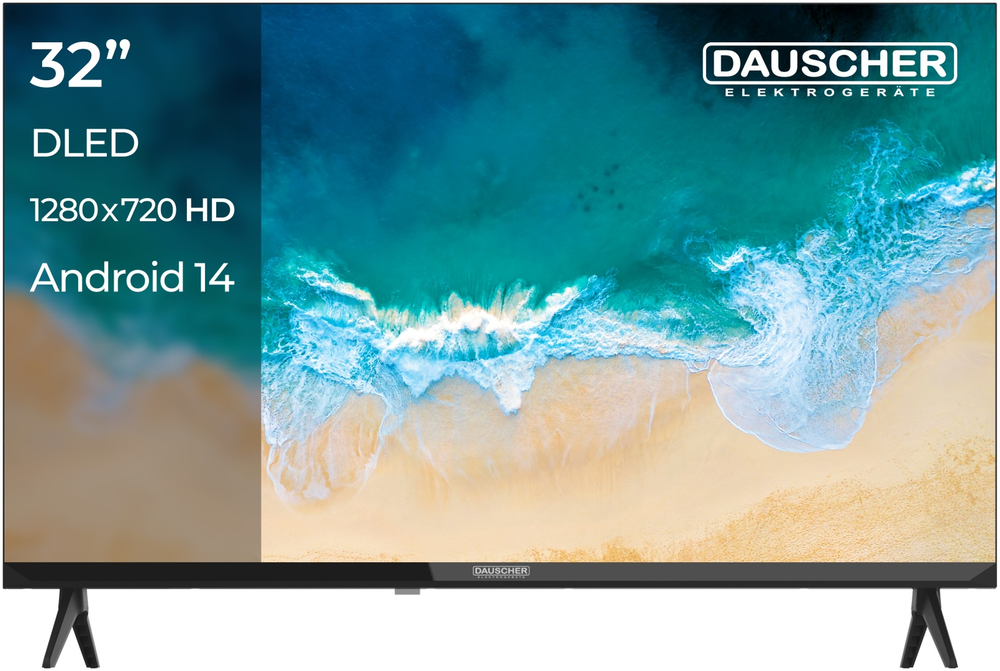 Телевизор DAUSCHER DA32HD 81 см черный