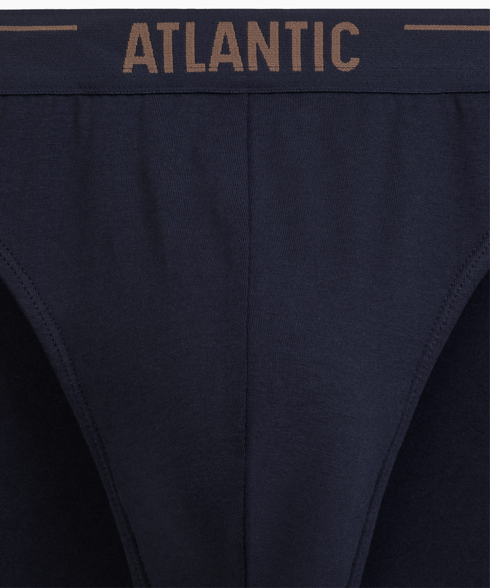 Мужские трусы слипы спорт Atlantic, набор 5 шт., хлопок, темно-синие, 5SMP-004
