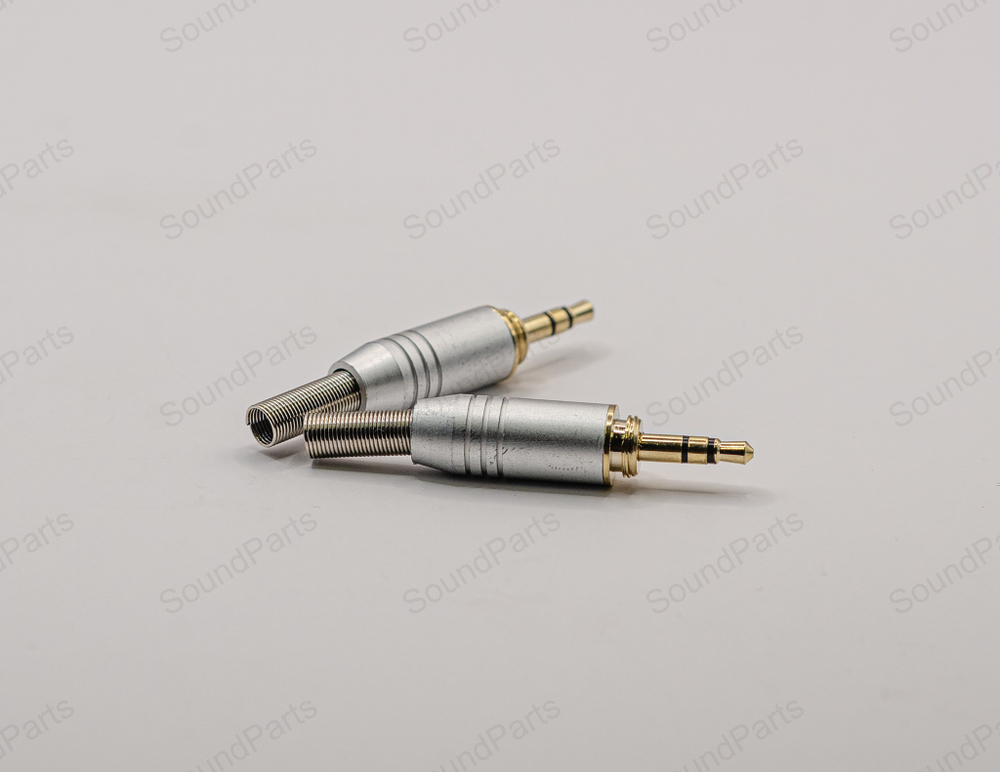 Mini Jack 3,5 mm с наружной резьбой (Серебристый)