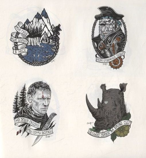 Русские пословицы и поговорки в стикерах