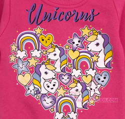 теплая водолазка Unicorns начес кнопки 4857