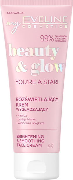 Eveline Cosmetics Beauty & Glow You're A Star! - разглаживающий и осветляющий крем /   75  ml  / GTIN 5903416028109