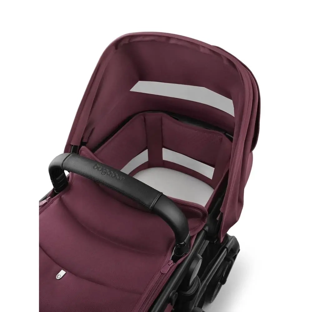 Коляска 3 в 1 Bugaboo Fox 5 Renew Dark Cherry + Автокресло Cybex Cloud T Sepia Black