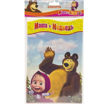 РАСПРОДАЖА Скатерть п/э Маша и Медведь 130х180см/G