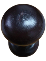 Ручка деревянная кнопка межкомнатная, для двери ( мокко) 60 мм