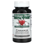 Kroeger Herb Co, полные концентраты, корица, 90 вегетарианских капсул (200 мг в 1 капсуле)
